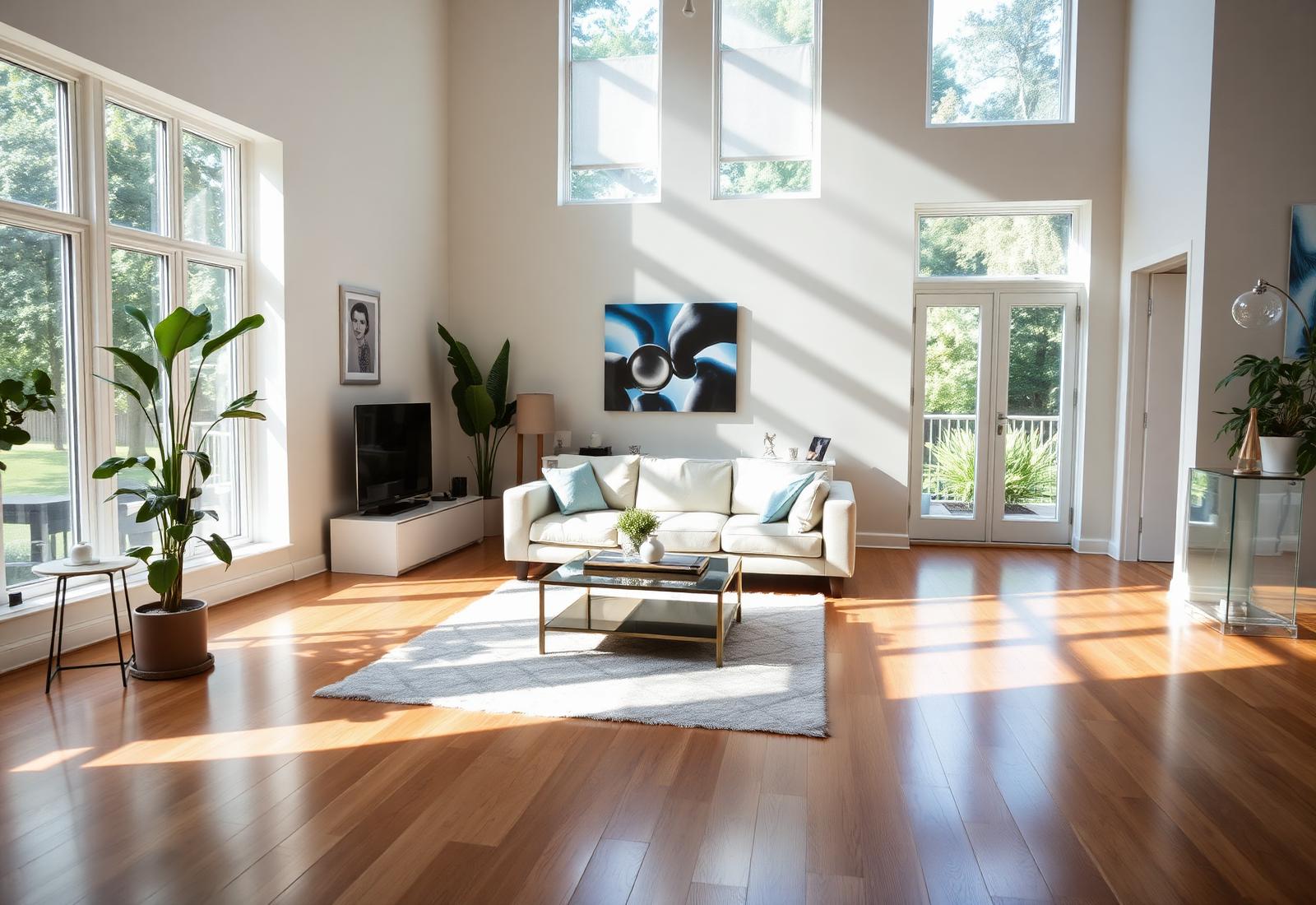 Pristine North London living room after a professional Safi Pro Cleaning visit